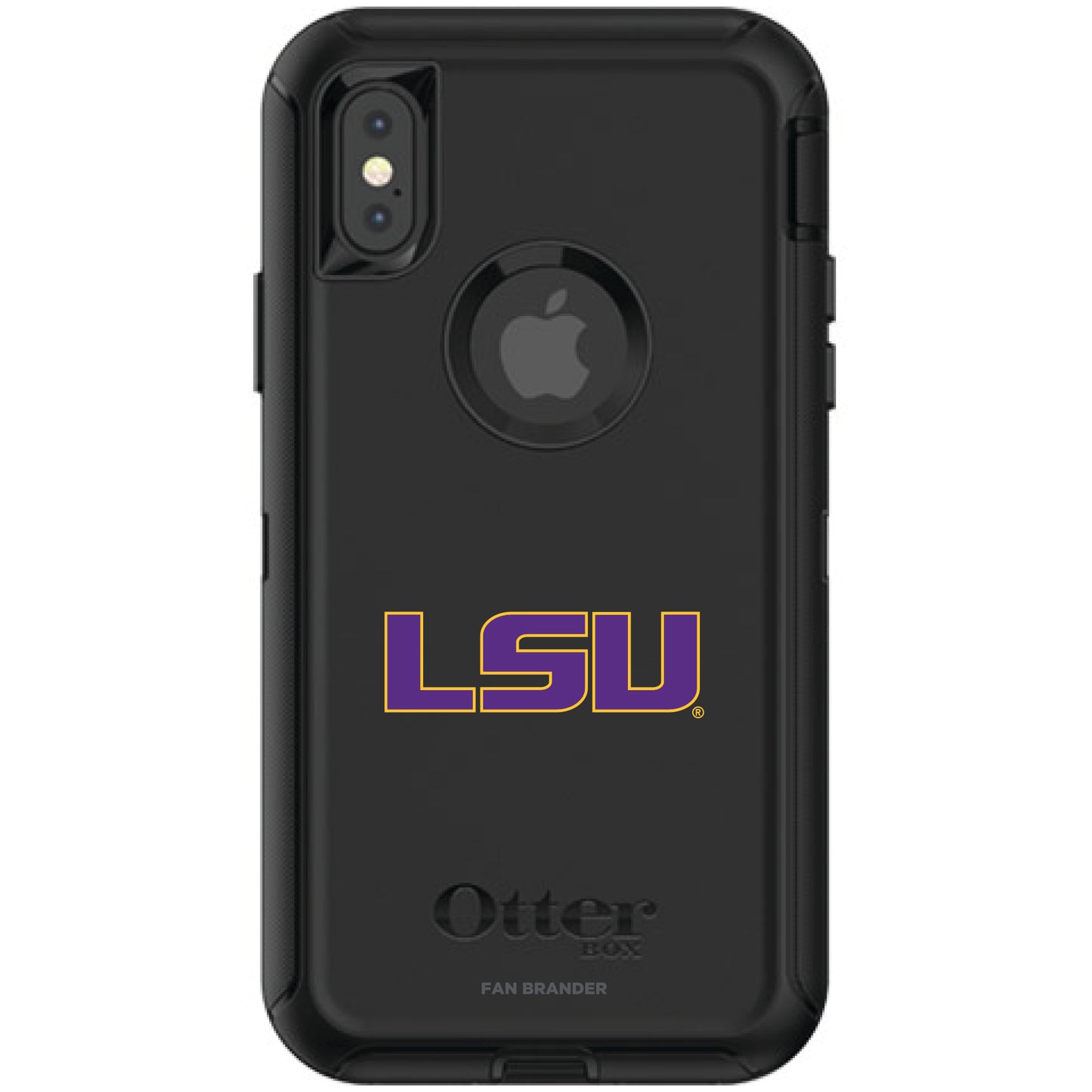 OtterBox Black LSU Tigers iPhone X/XS Defender Phone Case