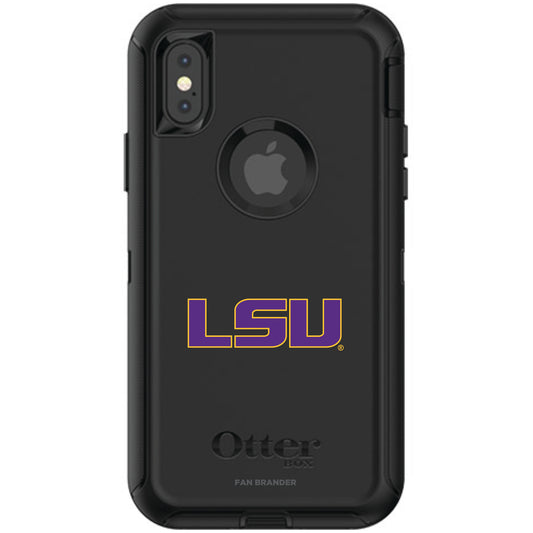 OtterBox Black LSU Tigers iPhone X/XS Defender Phone Case