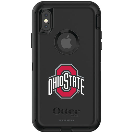 OtterBox Black Ohio State Buckeyes iPhone X/XS Defender Phone Case