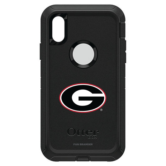 OtterBox Black Georgia Bulldogs iPhone XR Defender Case