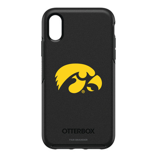 OtterBox Black Iowa Hawkeyes iPhone XR Symmetry Case