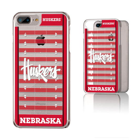 Nebraska Huskers iPhone Clear Football Field Design Case