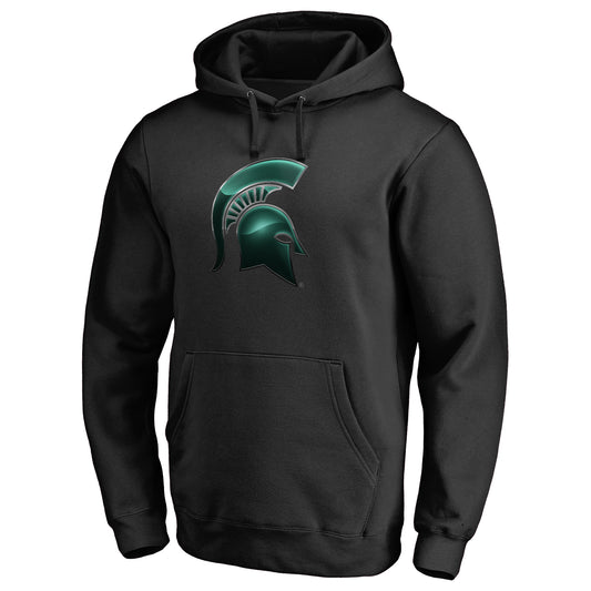 Men's Black Michigan State Spartans Midnight Mascot Pullover Hoodie