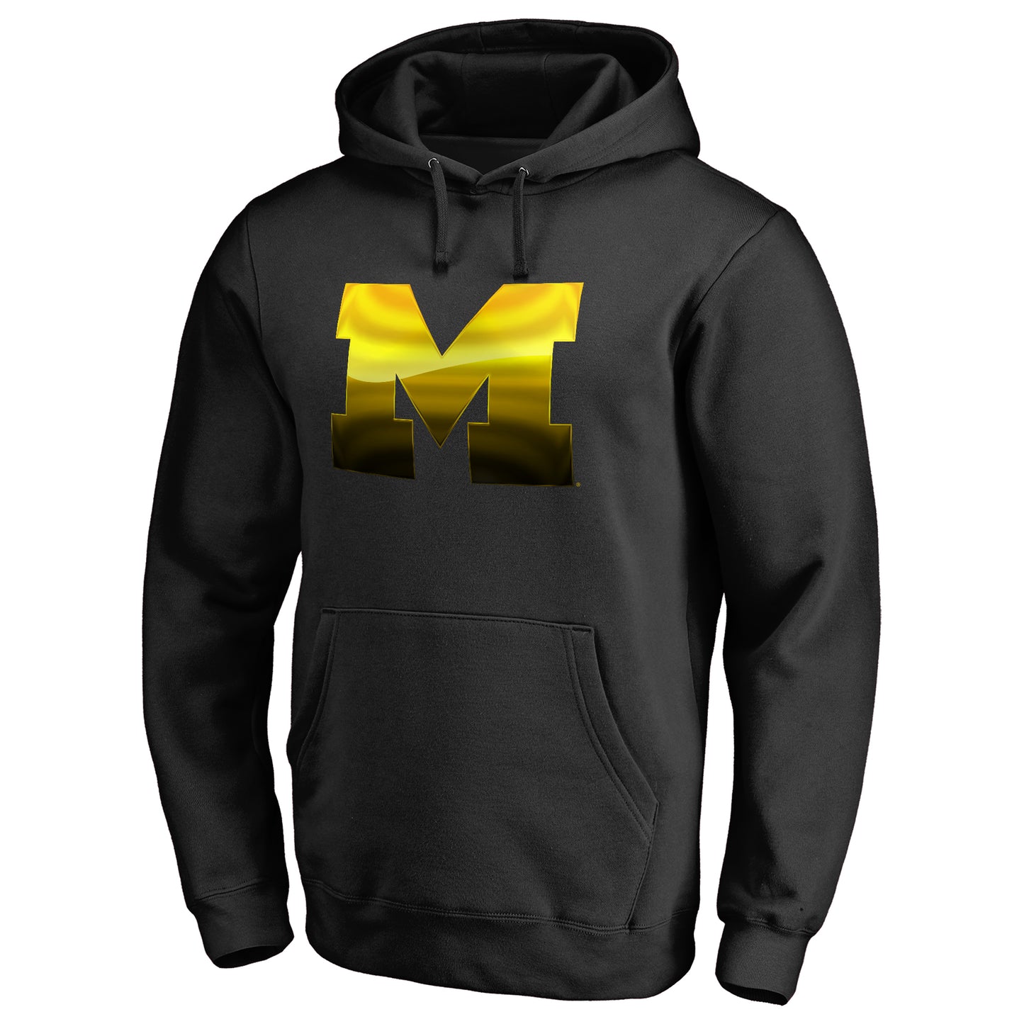 Men's Black Michigan Wolverines Midnight Mascot Pullover Hoodie