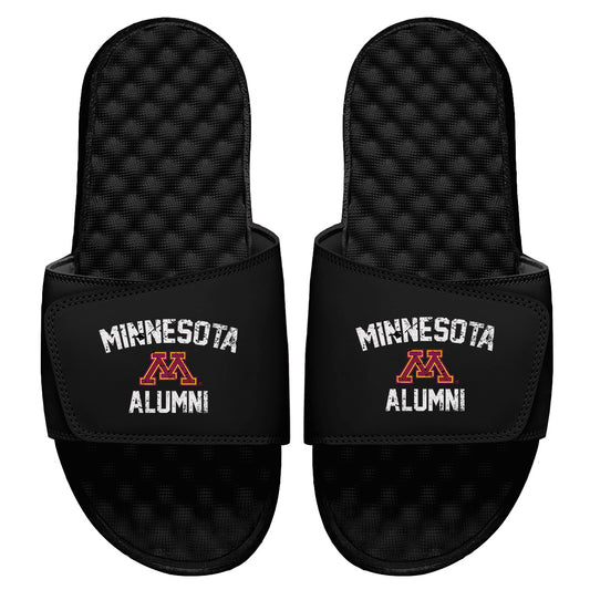 Men's ISlide Black Minnesota Golden Gophers College Alumni Slide Sandals