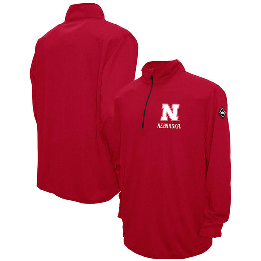 Men's Franchise Club Scarlet Nebraska Huskers Thermatec Half-Zip Pullover Jacket