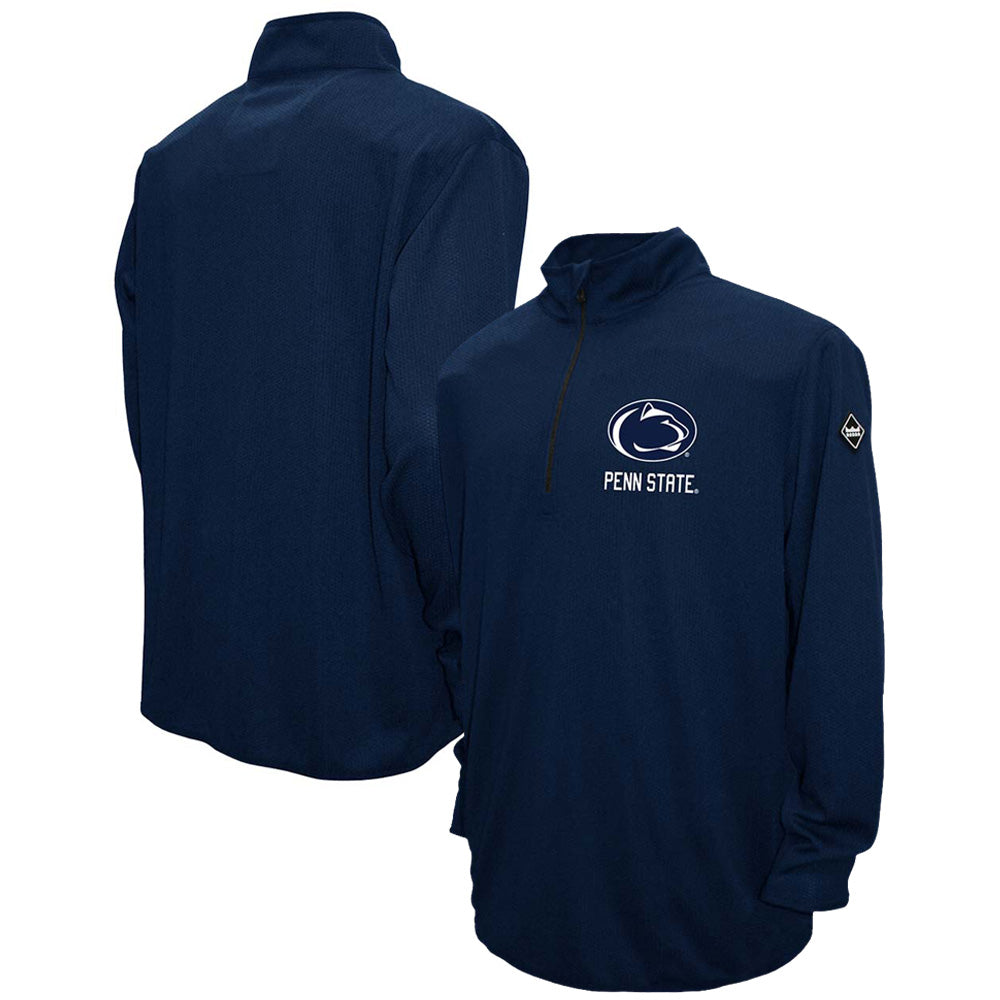 Men's Franchise Club Navy Penn State Nittany Lions Thermatec Half-Zip Pullover Jacket
