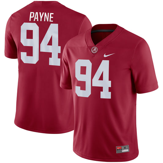 Men's Nike Da'Ron Payne Crimson Alabama Crimson Tide Game Jersey