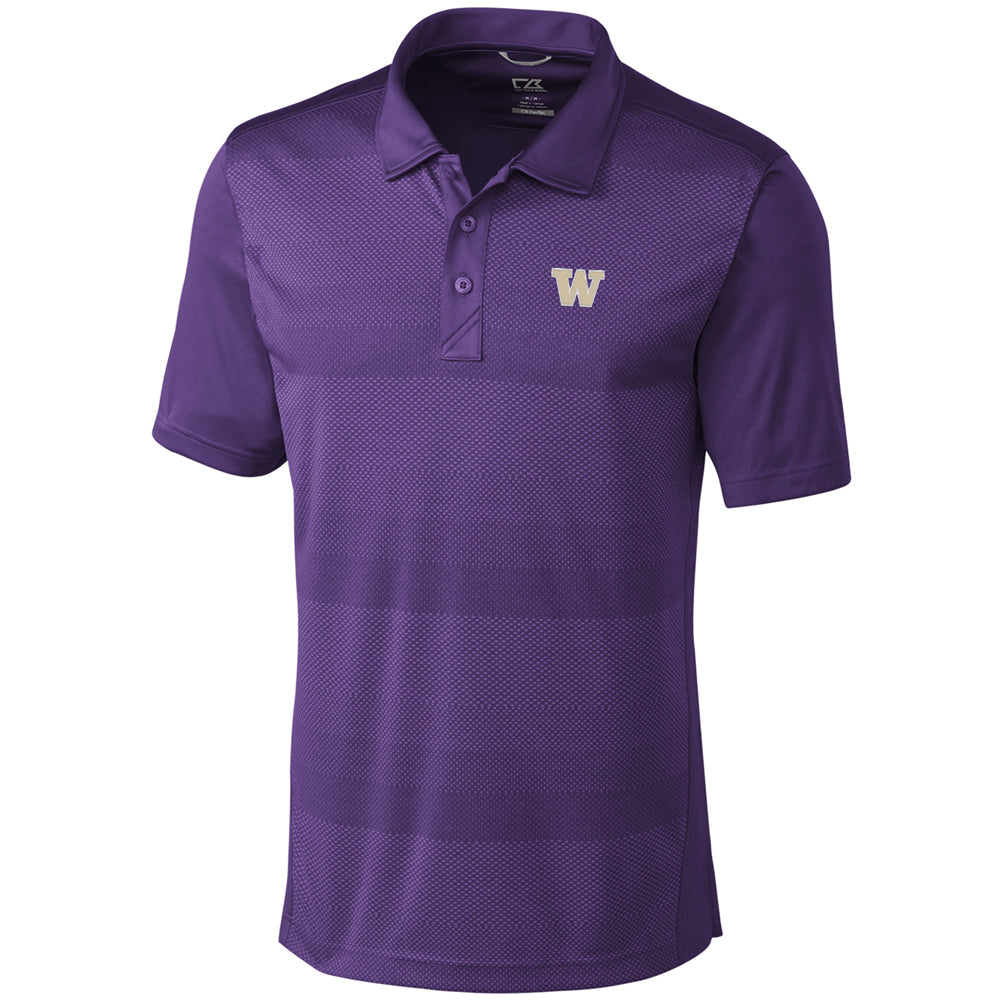 Men's Cutter & Buck Purple Washington Huskies Crescent Polo