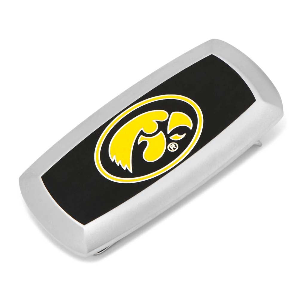 Men's Black Iowa Hawkeyes Cushion Money Clip