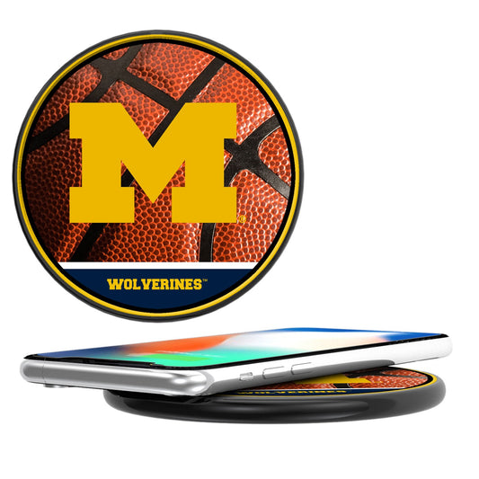 Michigan Wolverines Basketball Wireless Charger