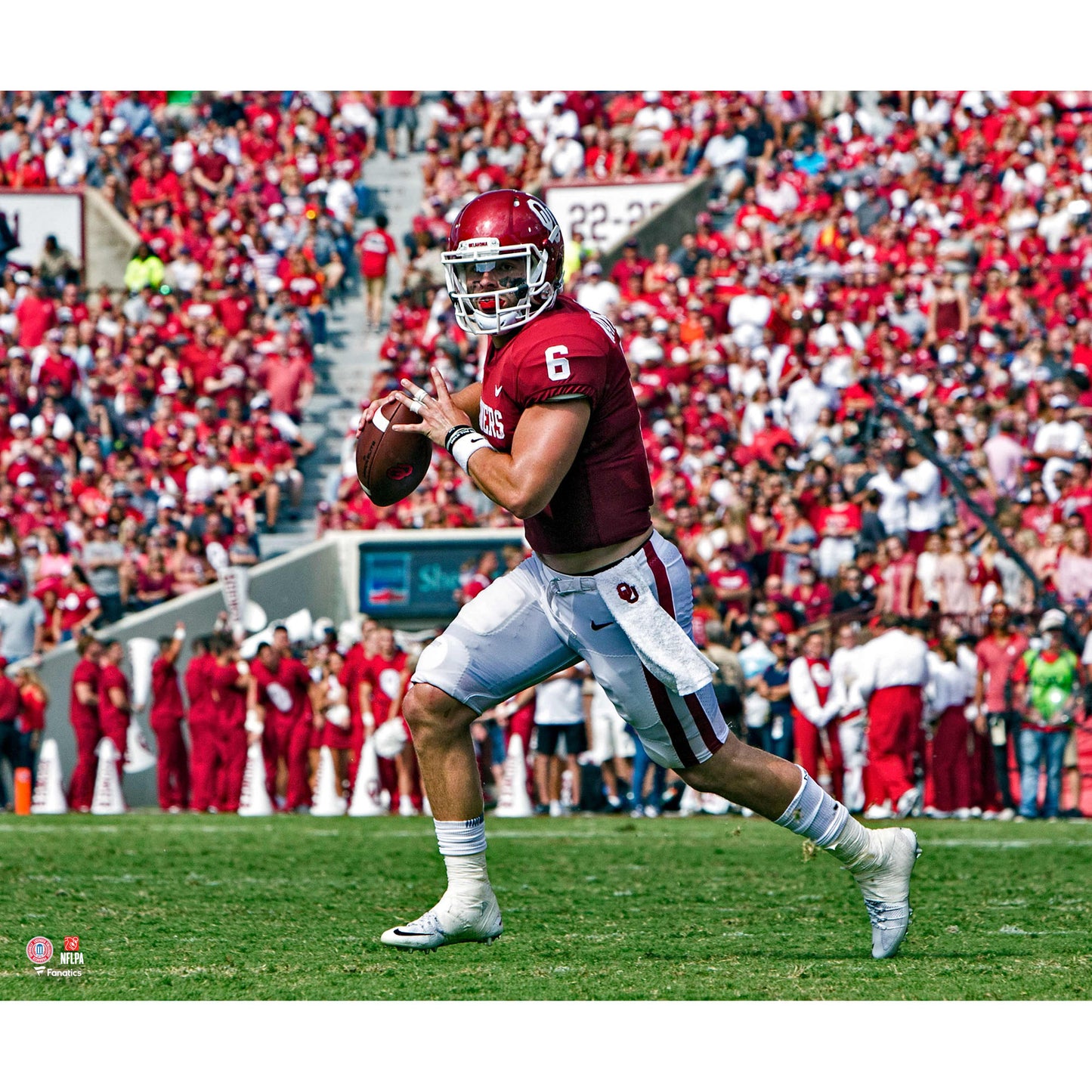 Baker Mayfield Oklahoma Sooners Horizontal Running Unsigned Photograph