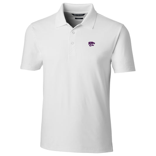 Men's Cutter & Buck White Kansas State Wildcats Forge Tailored Fit Polo