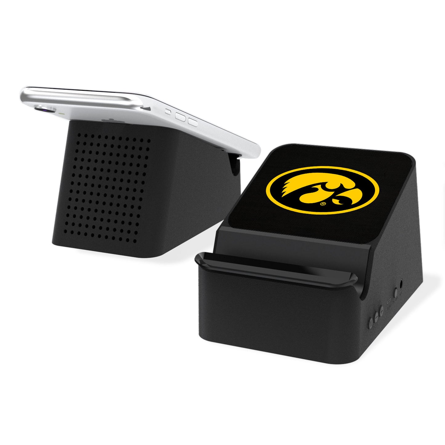 Iowa Hawkeyes Wireless Charging Station & Bluetooth Speaker