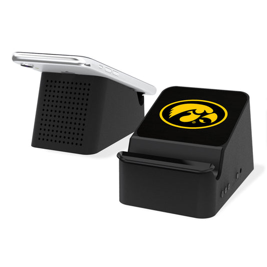 Iowa Hawkeyes Wireless Charging Station & Bluetooth Speaker