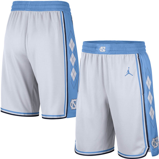 Men's Jordan Brand White North Carolina Tar Heels Replica Team Basketball Shorts