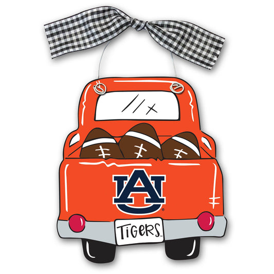 Auburn Tigers Wood Truck Ornament