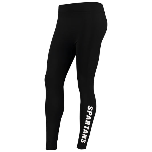 Women's ZooZatz Black Michigan State Spartans 2.0 Leggings