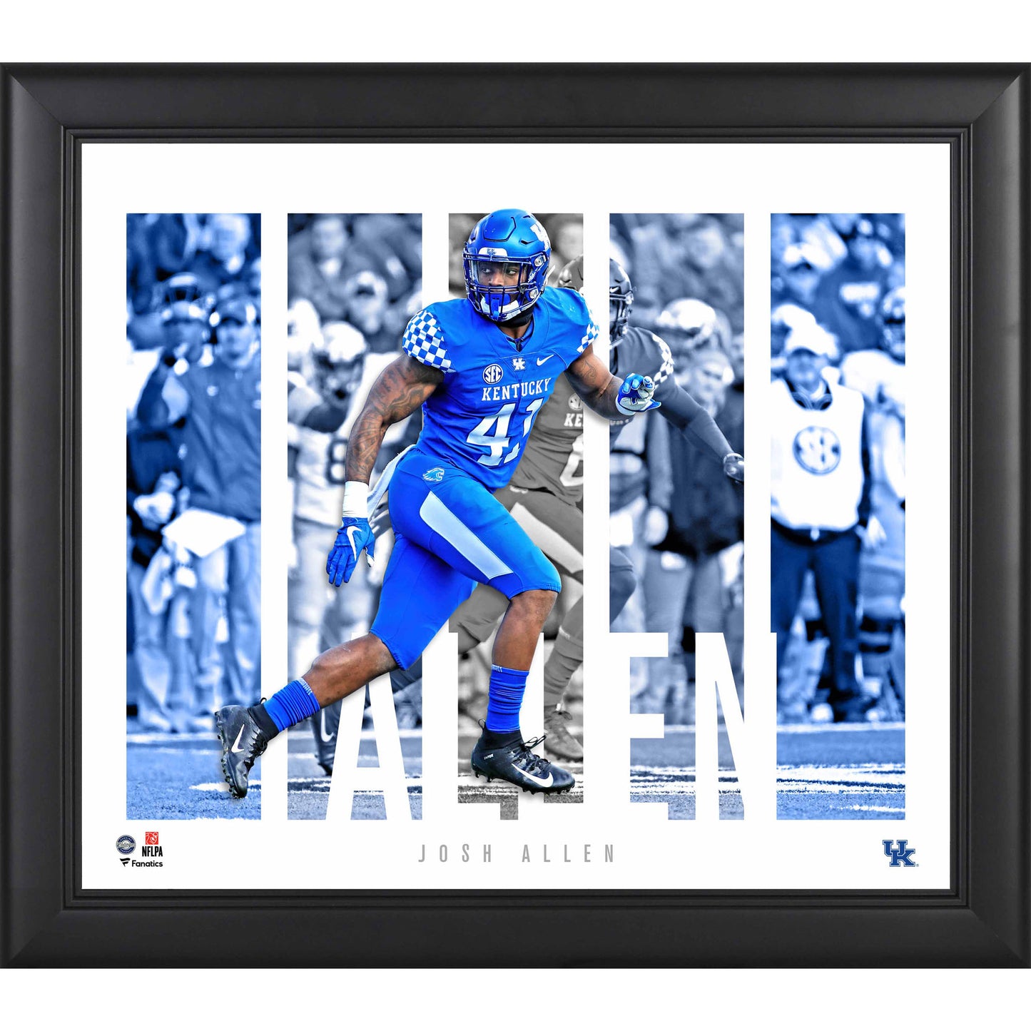 Josh Allen Kentucky Wildcats Framed 15" x 17" Player Panel Collage