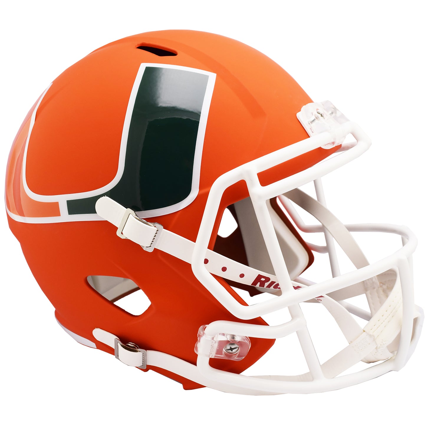 Riddell Miami Hurricanes AMP Alternate Revolution Speed Replica Football Helmet