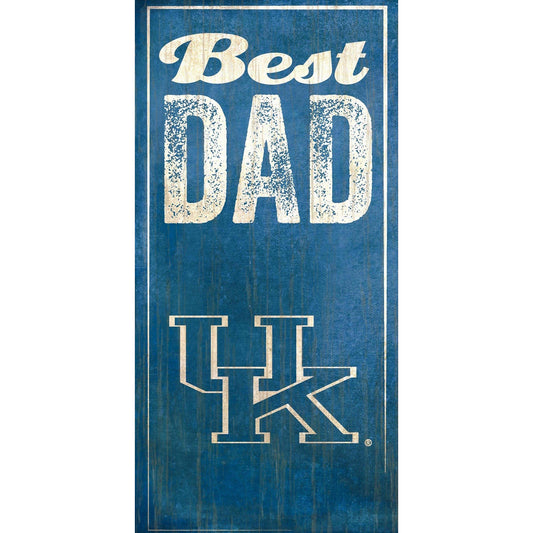 Kentucky Wildcats 6'' x 12'' Best Dad Sign