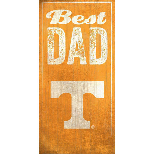 Tennessee Volunteers 6'' x 12'' Best Dad Sign