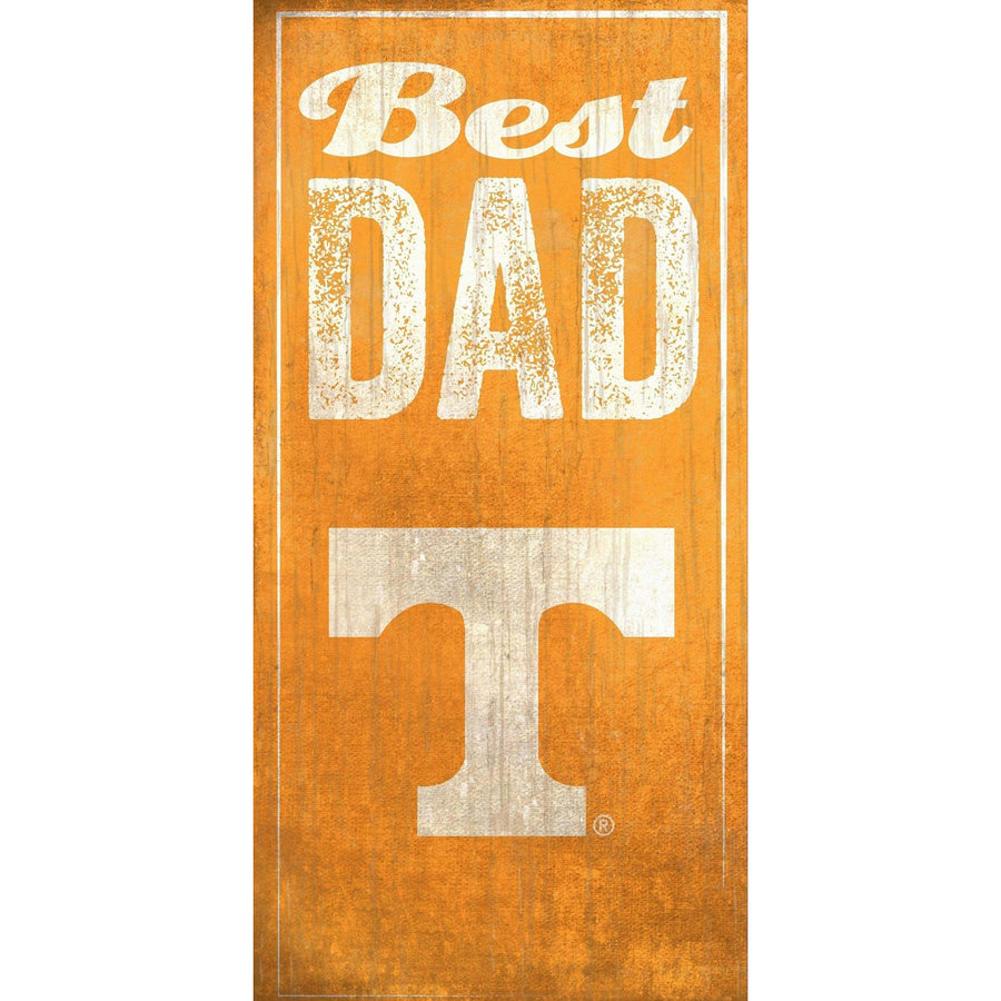 Tennessee Volunteers 6'' x 12'' Best Dad Sign