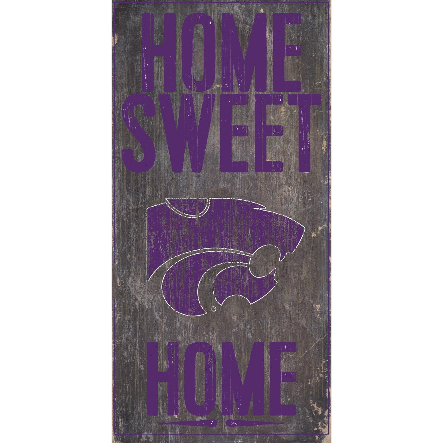 Kansas State Wildcats 6'' x 12'' Home Sweet Home Sign