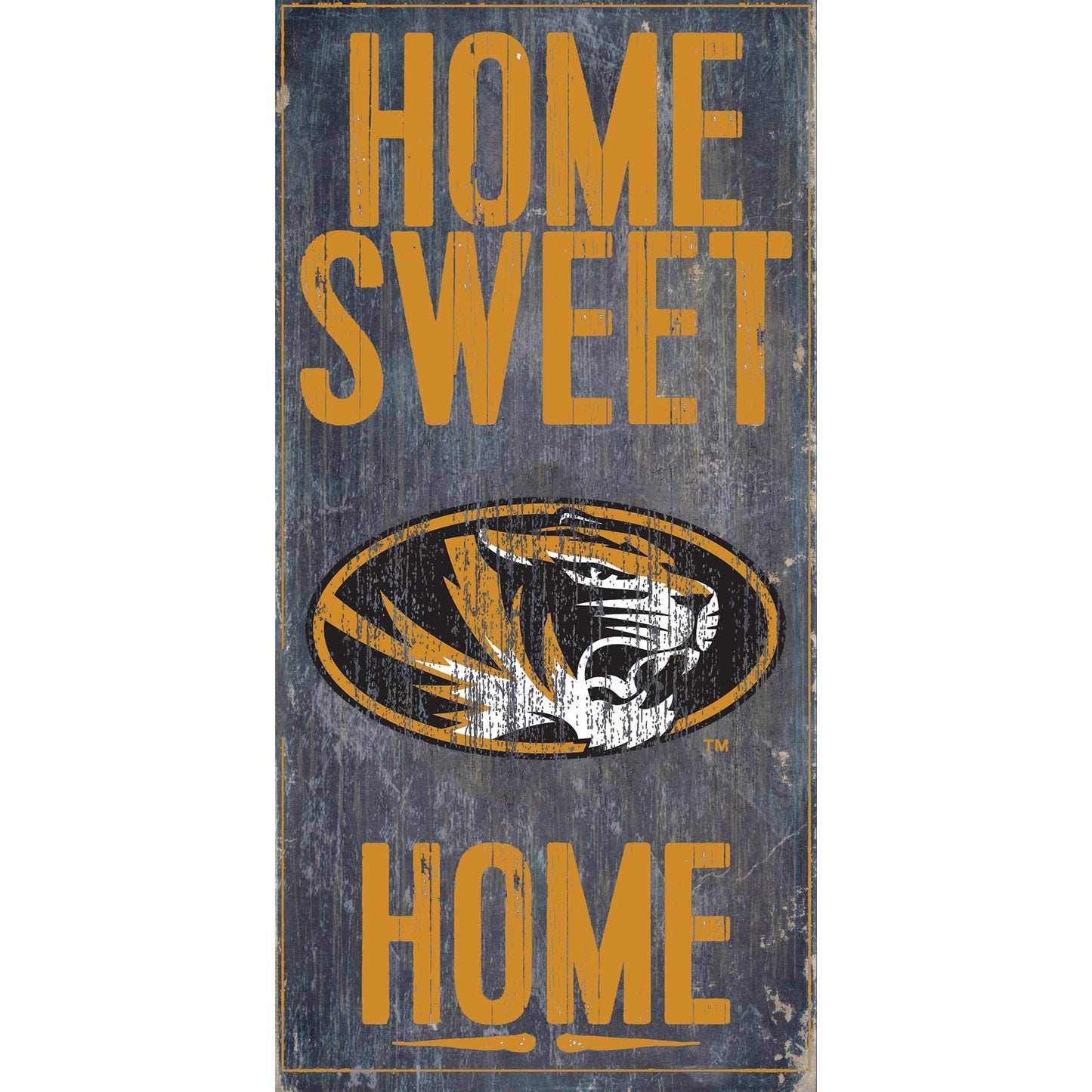 Missouri Tigers 6'' x 12'' Home Sweet Home Sign