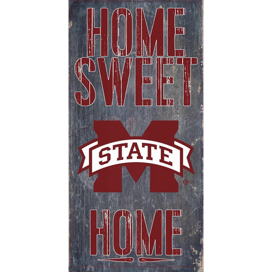 Mississippi State Bulldogs 6'' x 12'' Home Sweet Home Sign