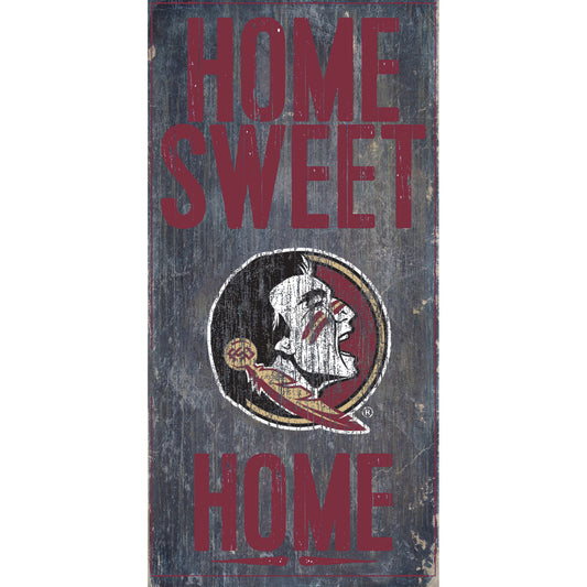 Florida State Seminoles 6'' x 12'' Home Sweet Home Sign