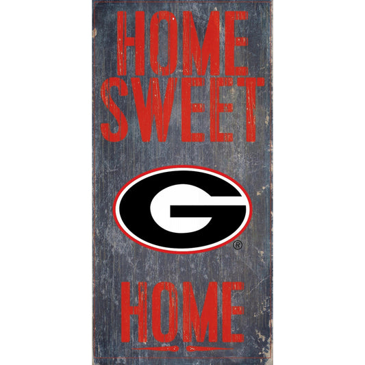 Georgia Bulldogs 6'' x 12'' Home Sweet Home Sign