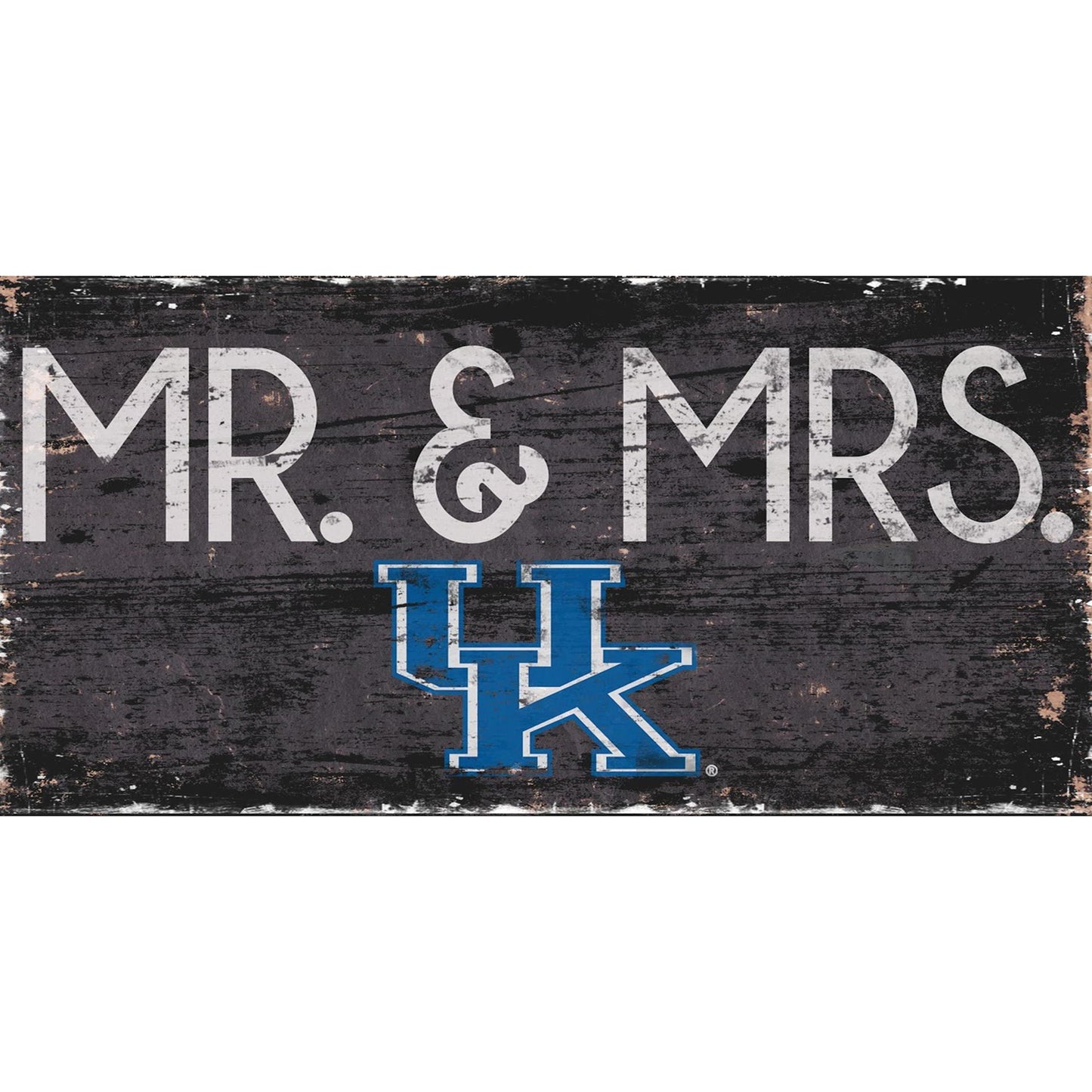 Kentucky Wildcats 6'' x 12'' Mr. & Mrs. Sign