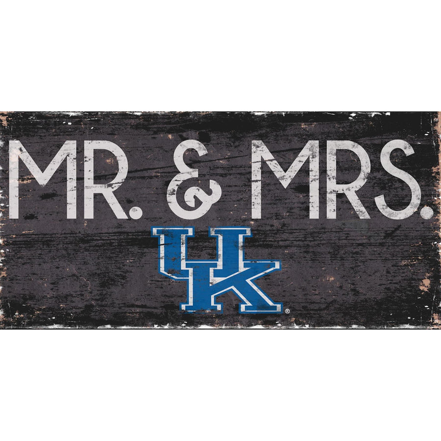 Kentucky Wildcats 6'' x 12'' Mr. & Mrs. Sign