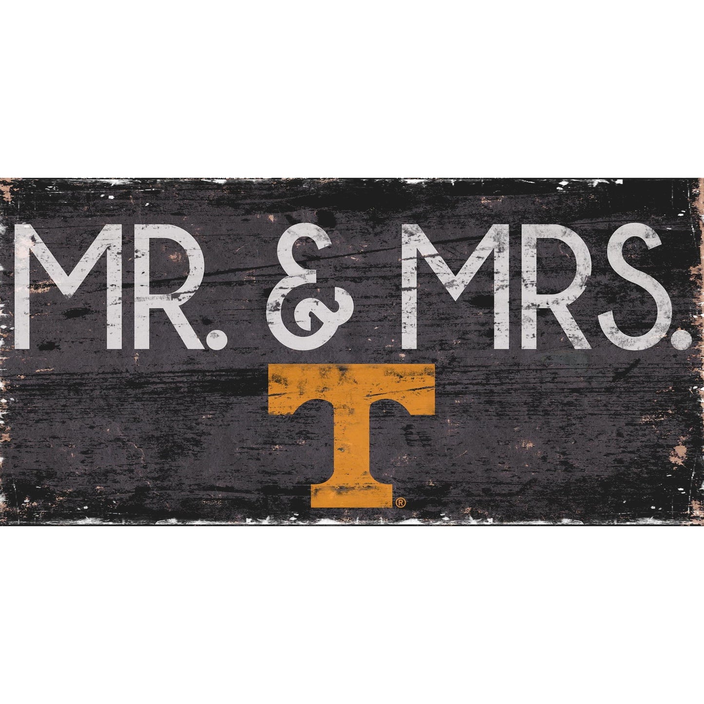 Tennessee Volunteers 6'' x 12'' Mr. & Mrs. Sign