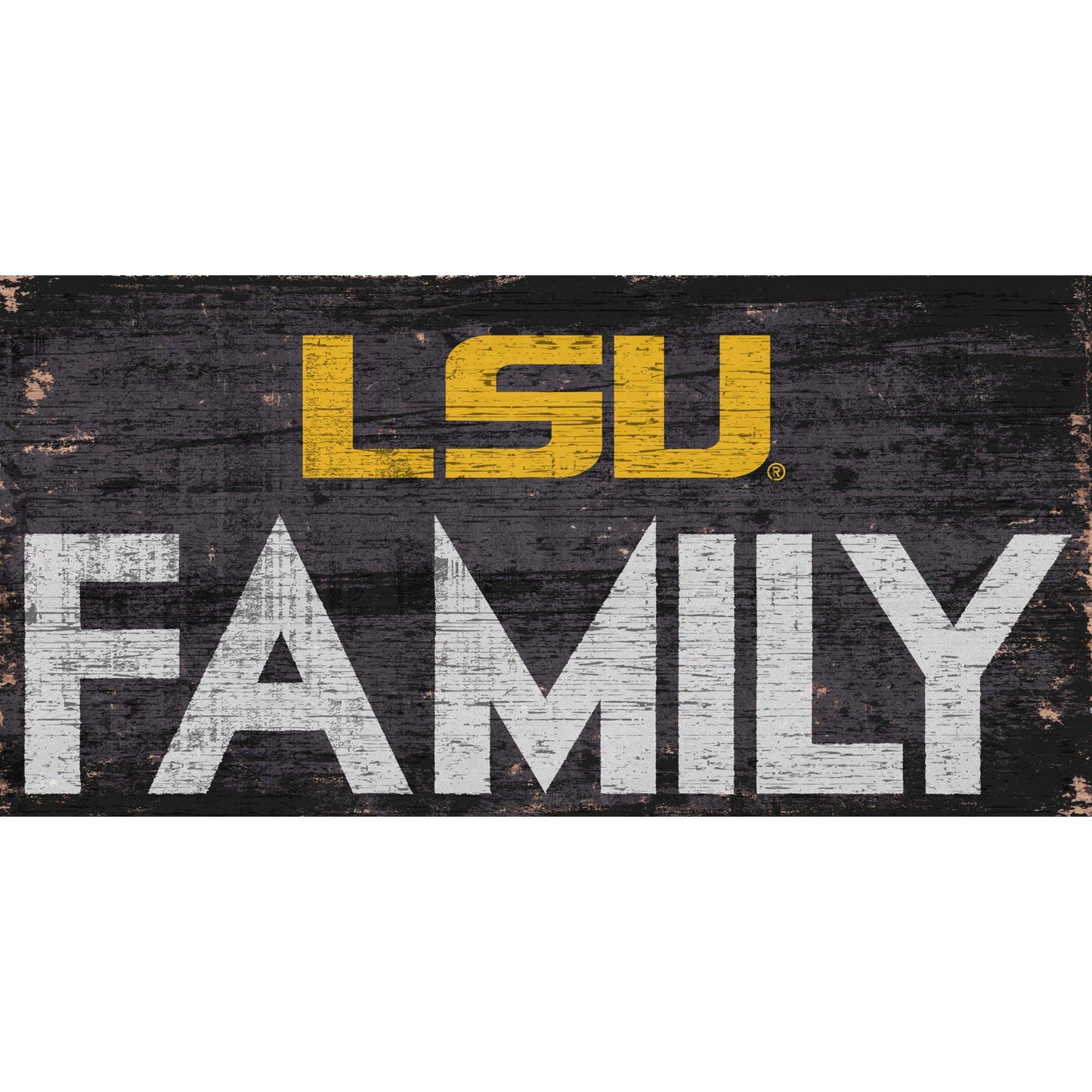 LSU Tigers 6'' x 12'' Family Sign
