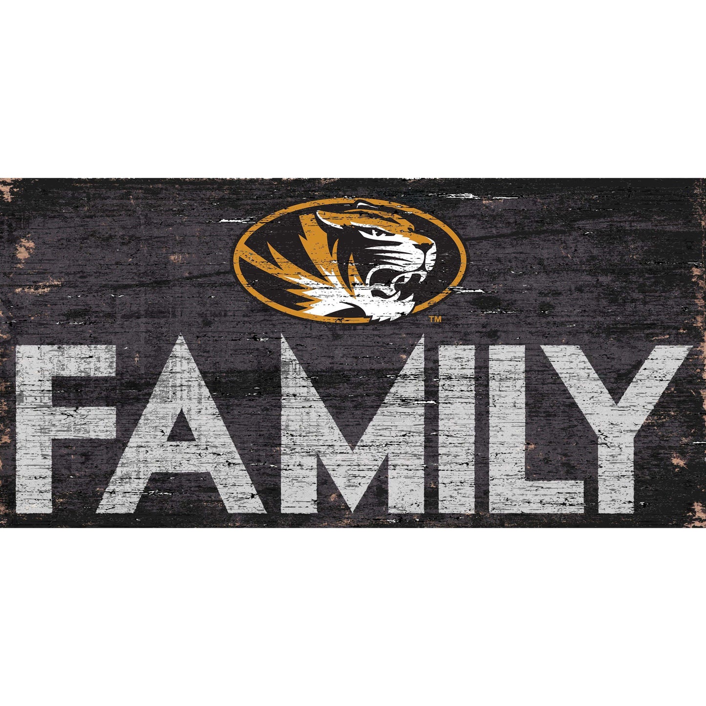 Missouri Tigers 6'' x 12'' Family Sign