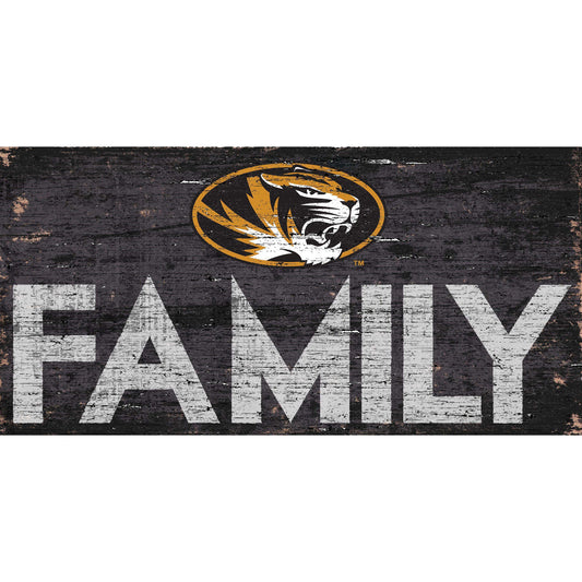 Missouri Tigers 6'' x 12'' Family Sign