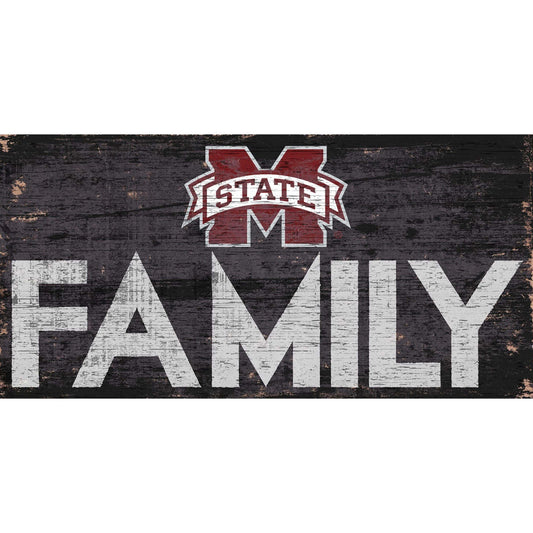 Mississippi State Bulldogs 6'' x 12'' Family Sign