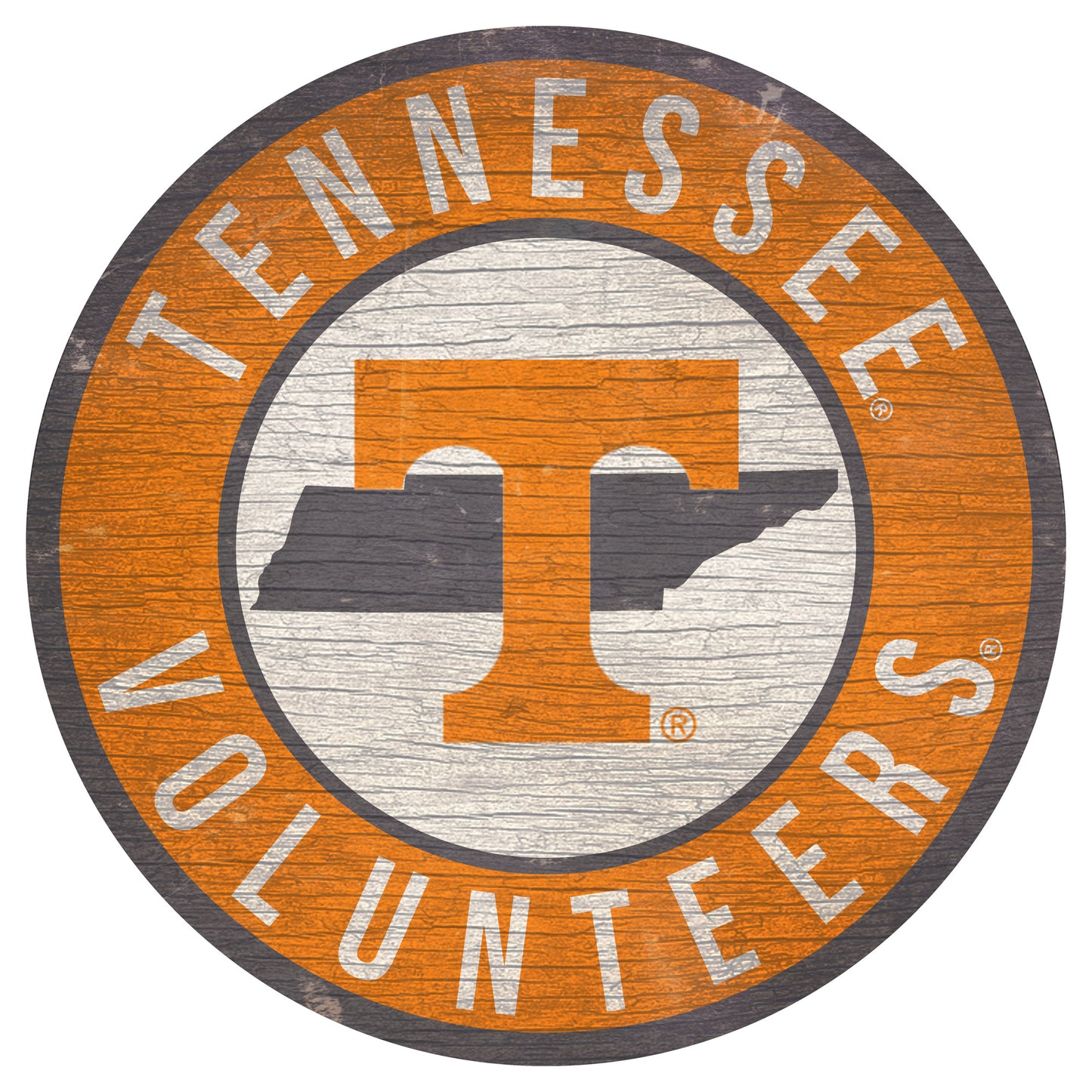 Tennessee Volunteers 12'' x 12'' State Circle Sign