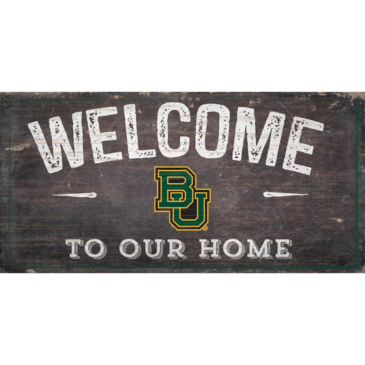 Baylor Bears 11'' x 19'' Welcome To Our Home Sign