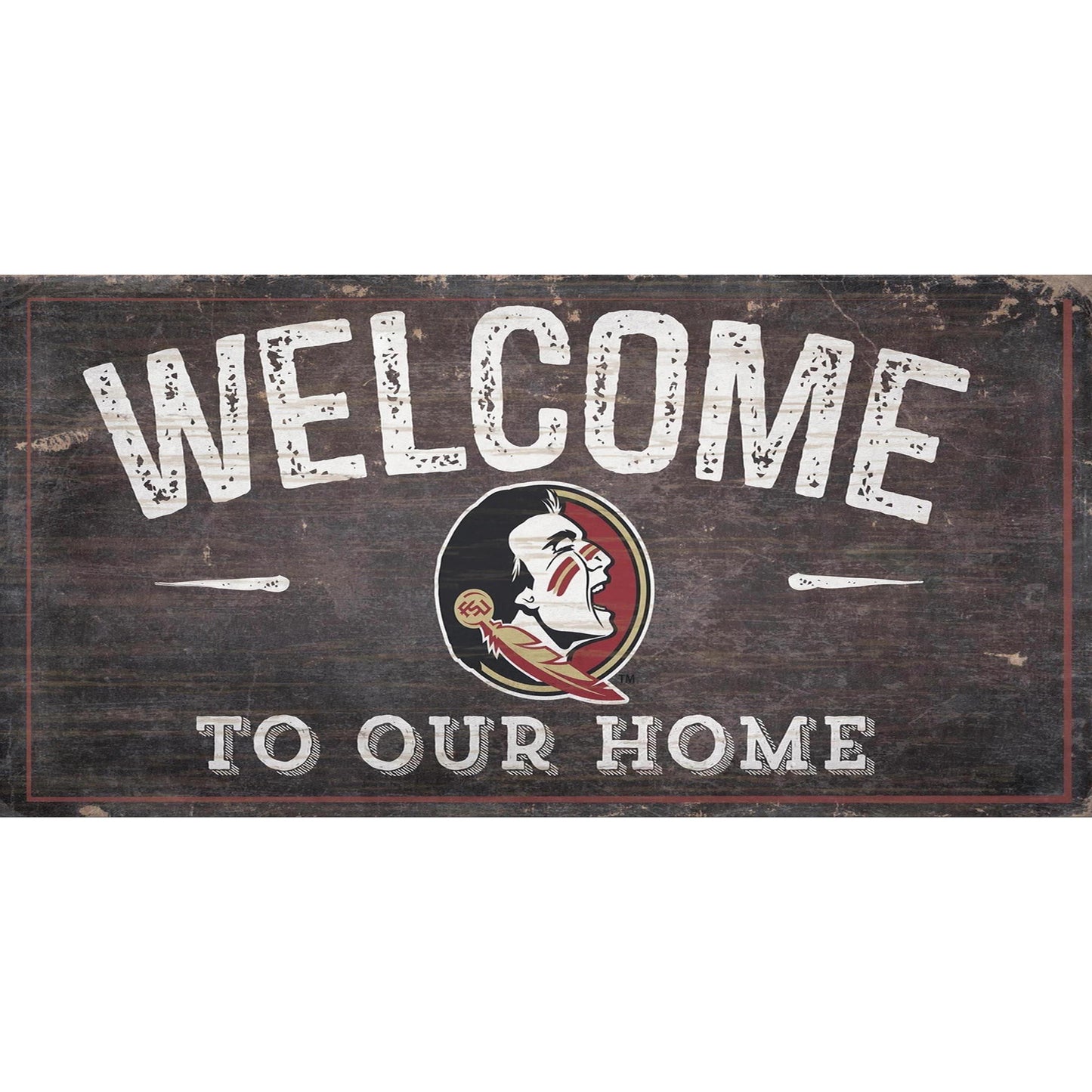 Florida State Seminoles 11'' x 19'' Welcome To Our Home Sign