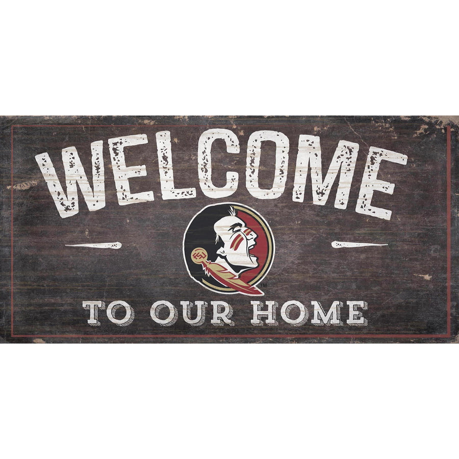 Florida State Seminoles 11'' x 19'' Welcome To Our Home Sign