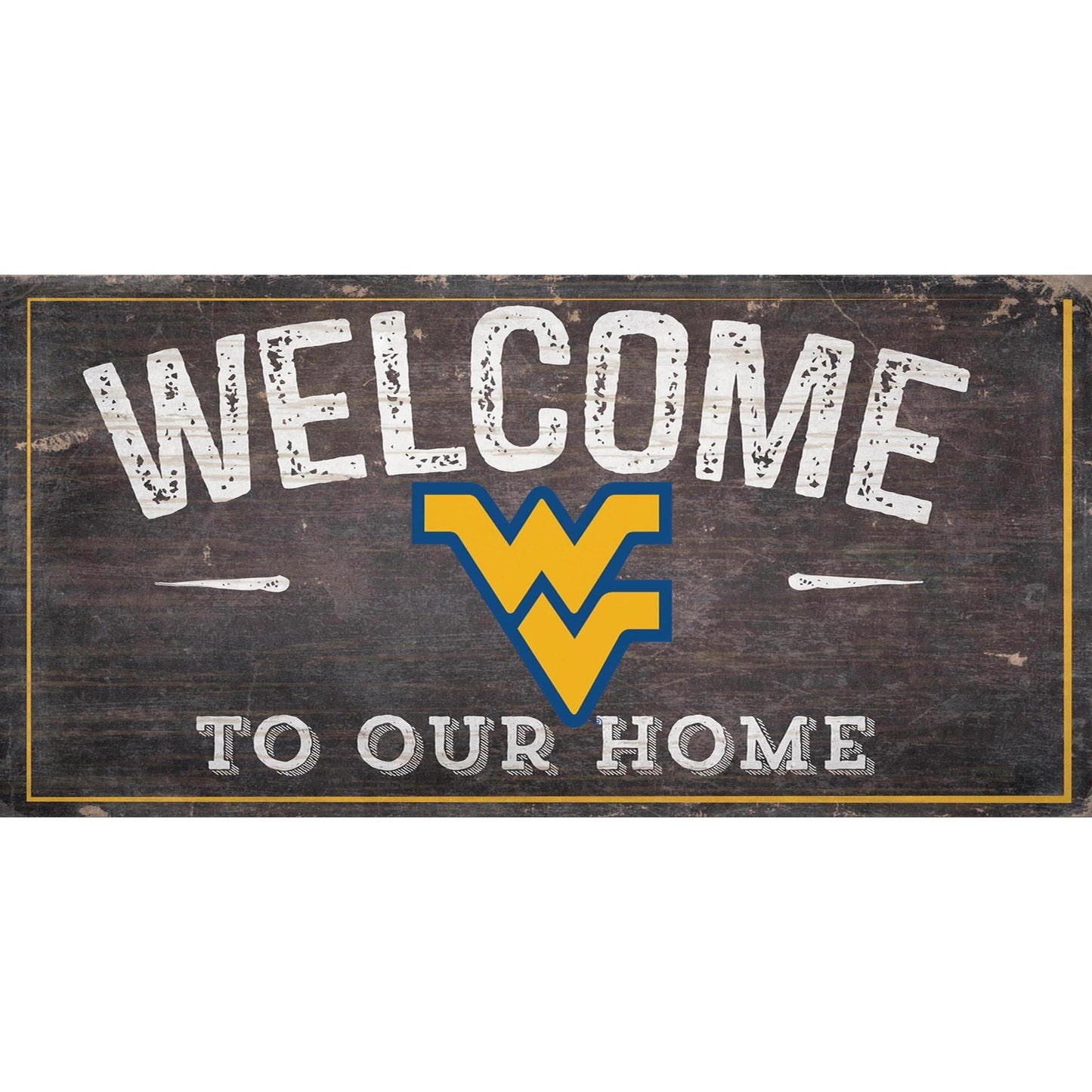 West Virginia Mountaineers 11'' x 19'' Welcome To Our Home Sign