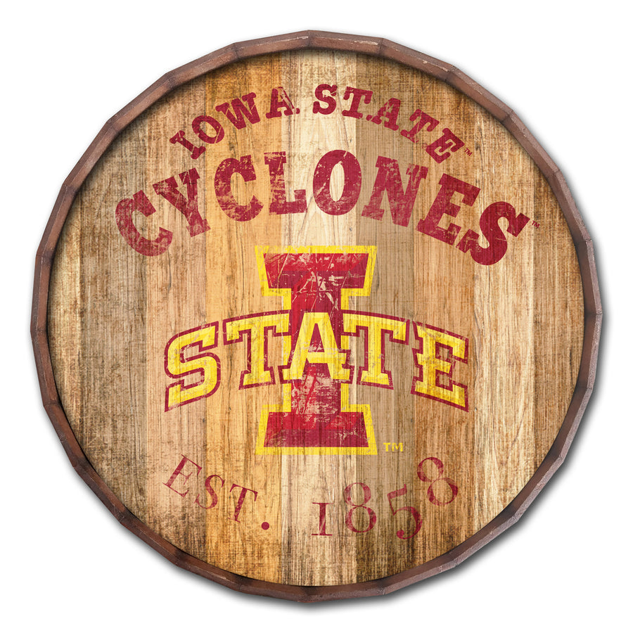 Iowa State Cyclones 24'' Established Date Barrel Top