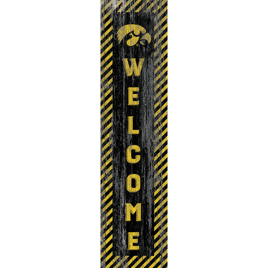 Iowa Hawkeyes 12'' x 48'' Door Leaner Welcome Sign