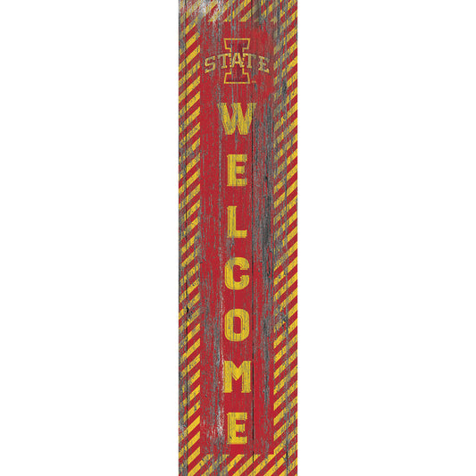 Iowa State Cyclones 12'' x 48'' Door Leaner Welcome Sign
