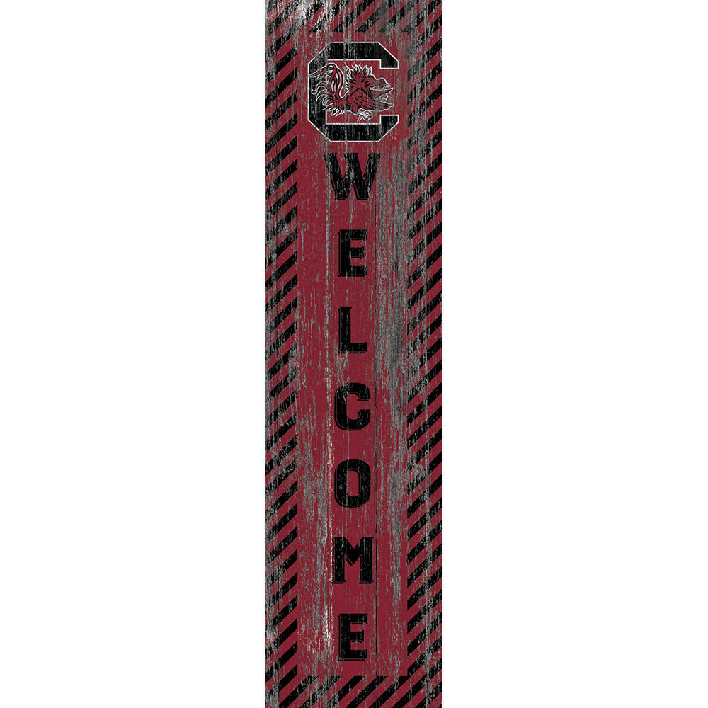 South Carolina Gamecocks 12'' x 48'' Door Leaner Welcome Sign
