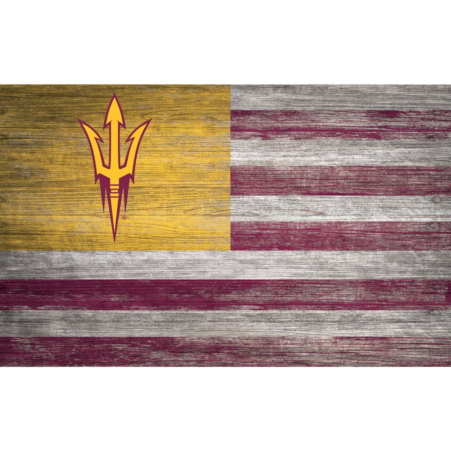 Arizona State Sun Devils 11'' x 19'' Distressed Flag Sign