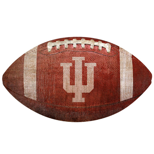 Indiana Hoosiers 12'' Football Sign